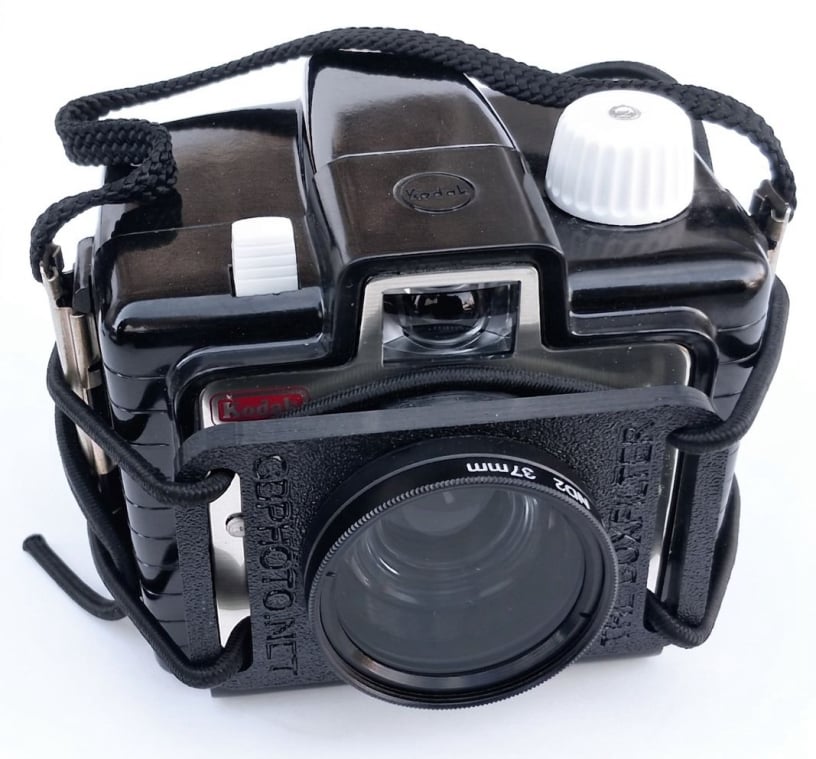 BoxFilter fully installed on a Brownie Bullet with an ND2 filter, ready to shoot!