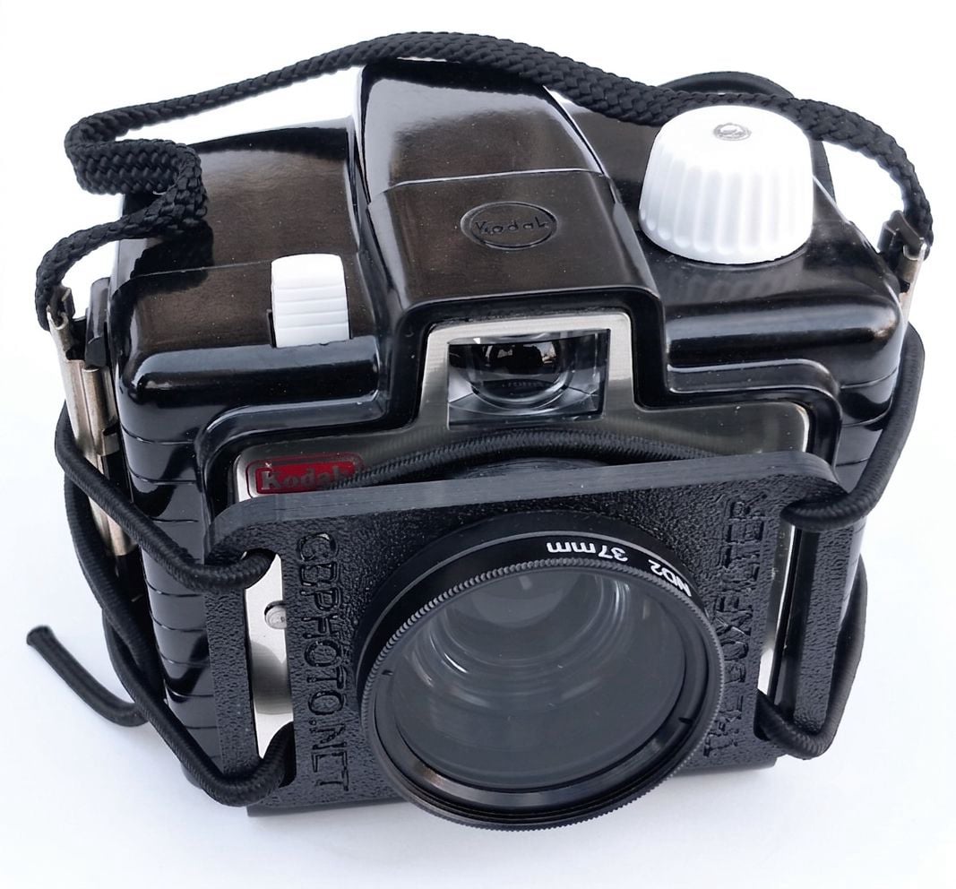 BoxFilter with Kodak Brownie Bullet, front view